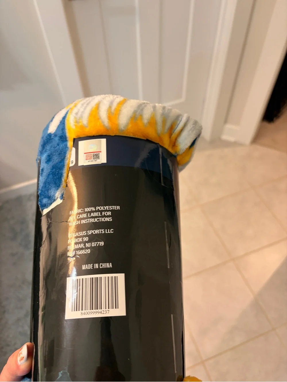 Super Soft Plush Throw Blanket - West Virginia Mountaineers Blue & Gold